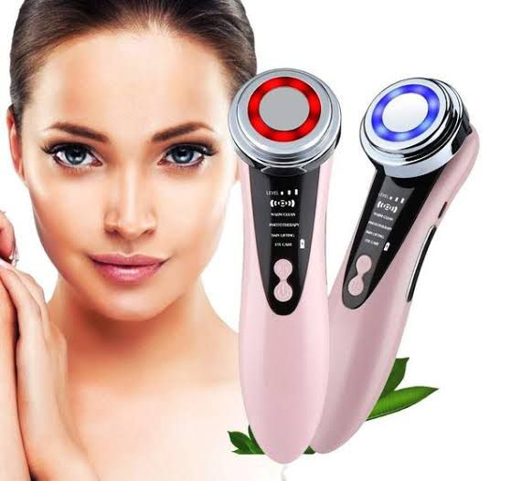 Massageador Facial LED com Terapia Sônica