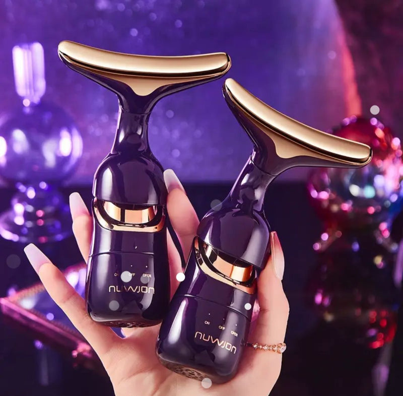 Massageador Facial 3 em 1 com Efeito Lifting