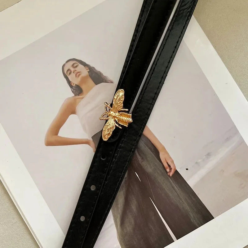 Cinto Artístico Feminino Coreano em PU