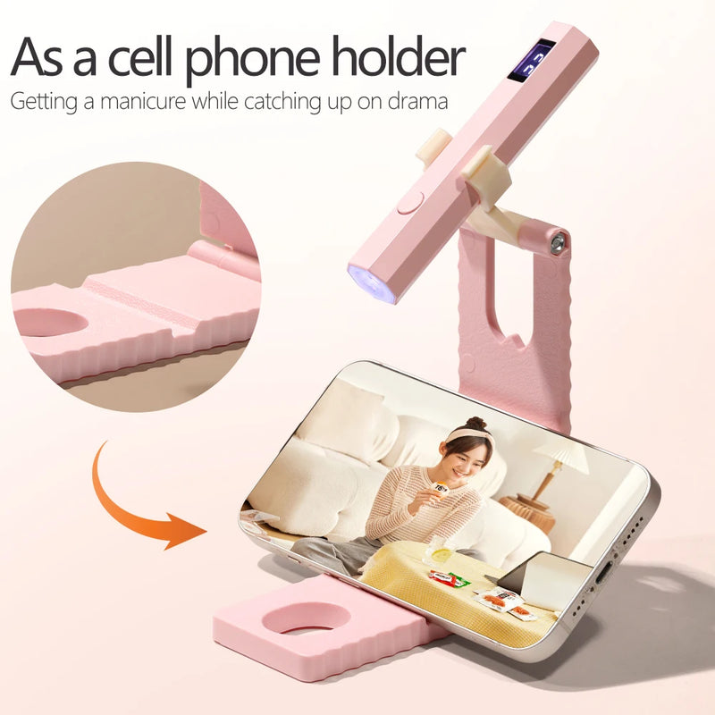 Secador de Unhas UV/LED Portátil Recarregável – Gel Polish