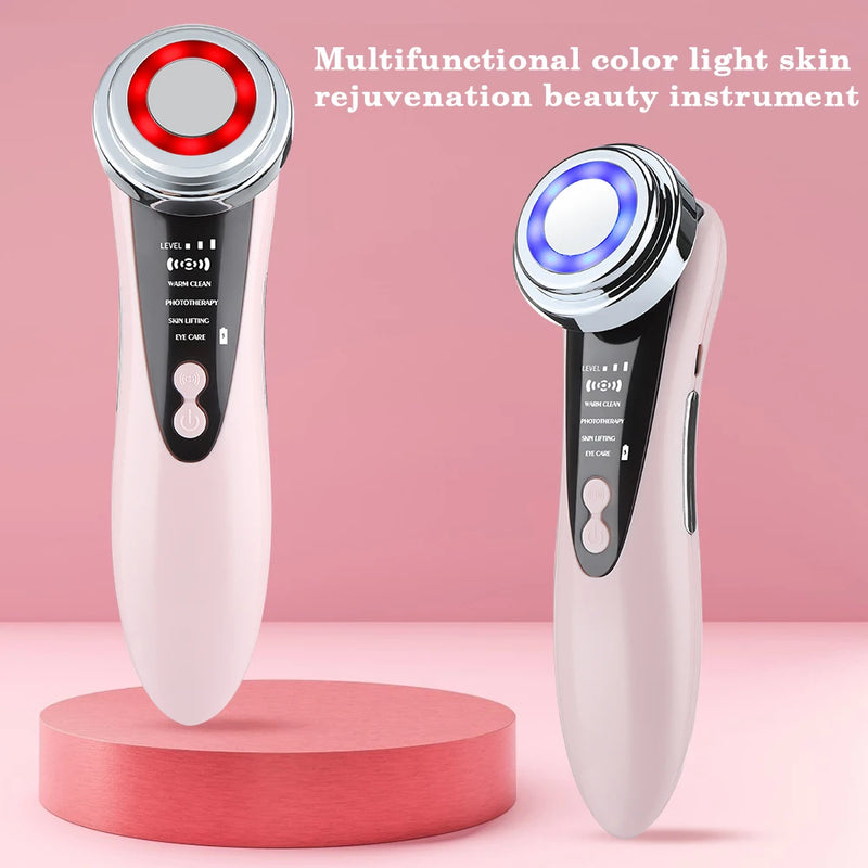 Massageador Facial LED com Terapia Sônica