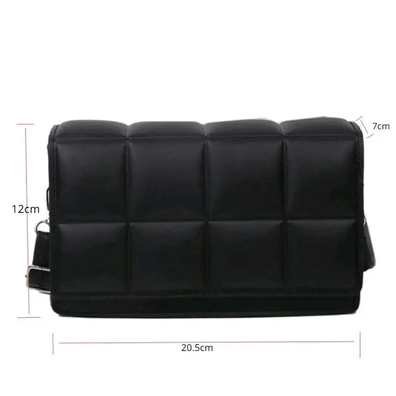 Bolsa de ombro feminina de couro