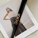 Cinto Artístico Feminino Coreano em PU