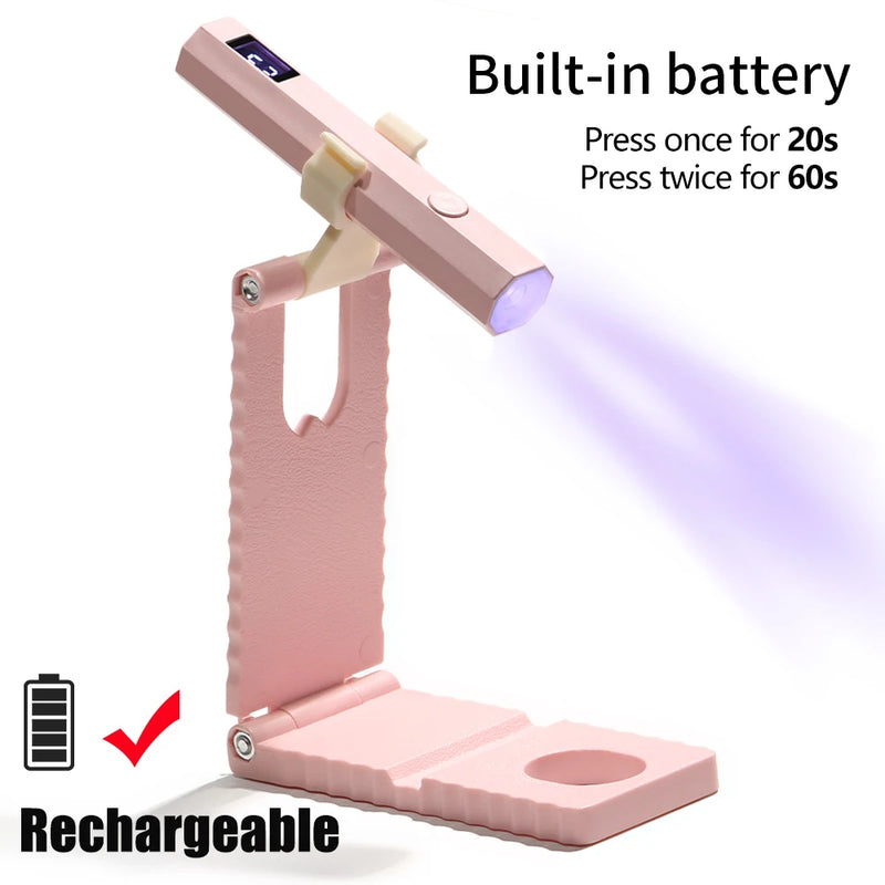 Secador de Unhas UV/LED Portátil Recarregável – Gel Polish