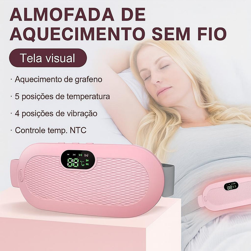 Cinto Térmico de Grafeno Sem Fio para Cólica Menstrual