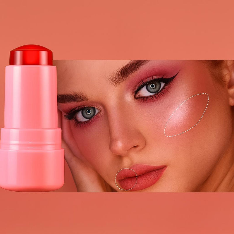 Bastão Tint Jelly à Base de Água-Blush, Sombra e Hidratante Labial